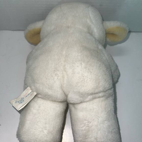 VINTAGE 1993 HAPPINESS AID TOY WELL MADE LAMB / SHEEP STUFFED ANIMAL PLUSH STAR - Picture 5 of 10